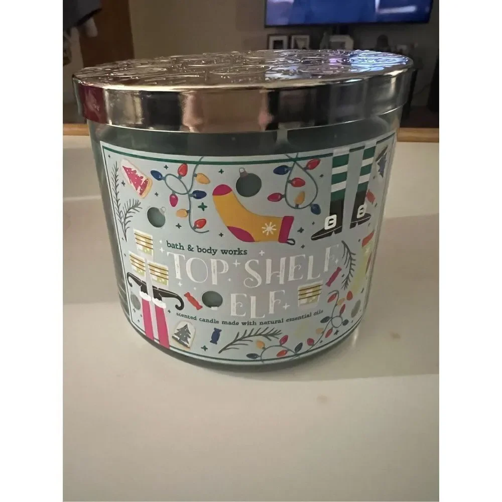 Bath & Body Works 3 Wick Candle Top Shelf Elf